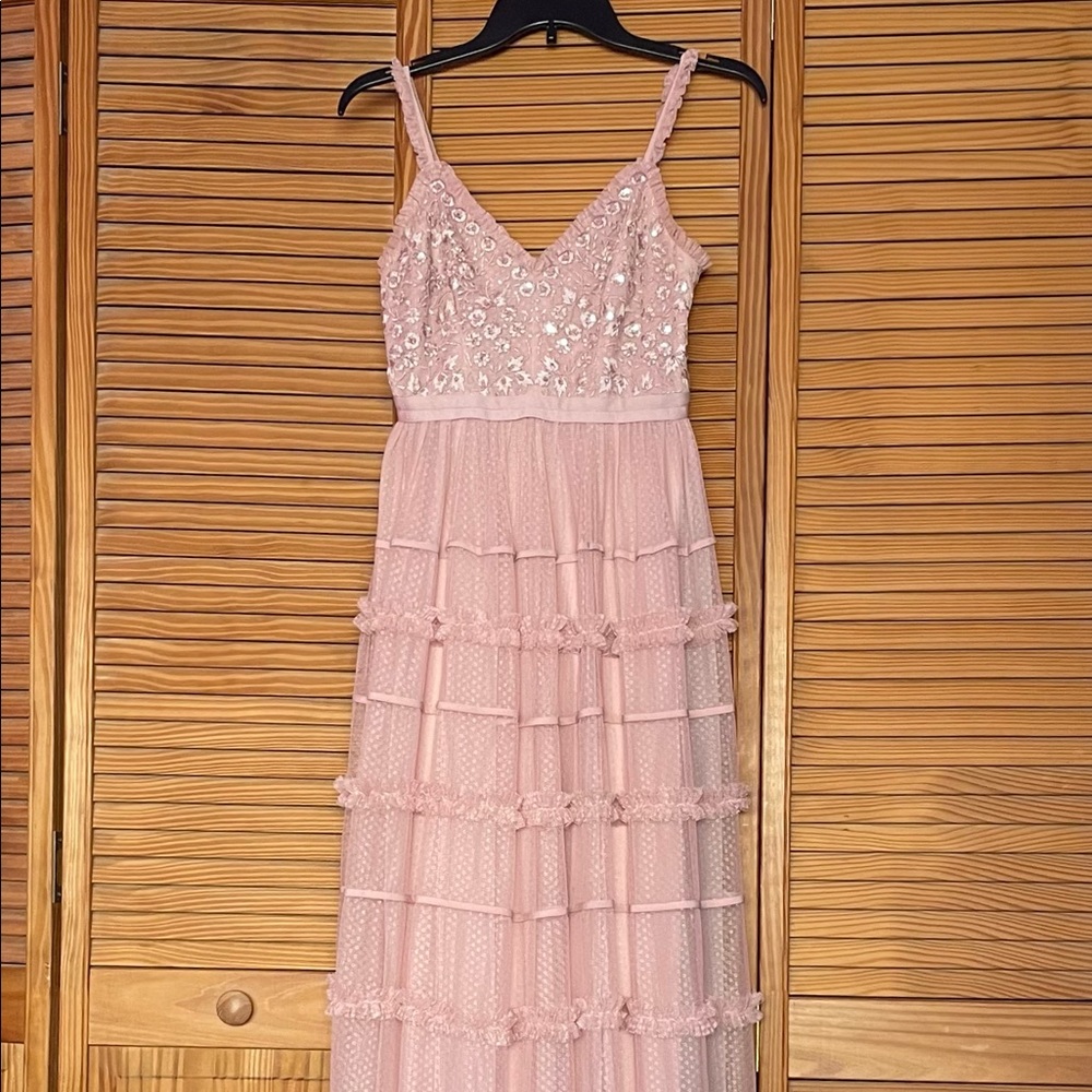 Pink Anthropologie Bohemian Prom Dress/Gown - Picture 7 of 7